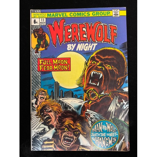 1349 - Marvel Comics - Werewolf By Night #11, #13, #14 (1973) includes 1st appearance of Hangman, Topaz and... 