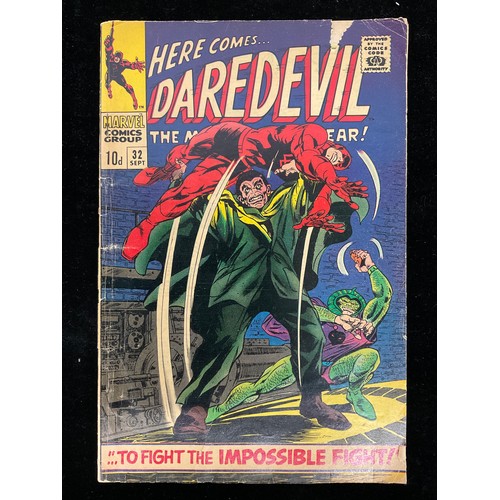 1301 - Daredevil #24, 27, 32, 38, 45, 53 (1967-69) Classic Gene Colan cover art. Silver age Marvel comics (... 