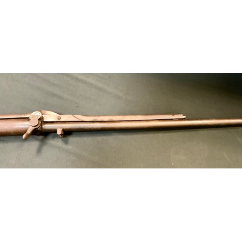 19 - An early 20th century BSA air rifle, .177 calibre, underlever action, walnut stock with chequered lo... 