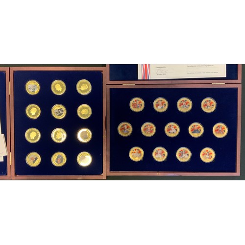 237 - Coins & Tokens - Windsor Mint, Kings & Queens of England, 13 piece set, 556/5000;  Prince Philip, Du... 