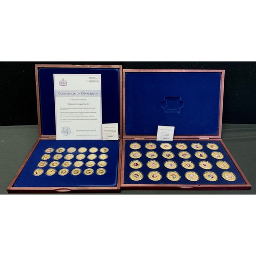 238 - Coins & Tokens - Windsor Mint, Historic Moments of Queen Elizabeth IIs Reign,  limited edition set o... 