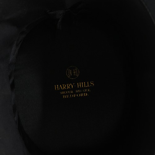 42 - Vintage Fashion and Costume - a collapsible travelling black top hat, the lining stamped ‘HARRY HILL... 