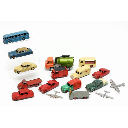 59 - Toys & Juvenalia - a collection of unboxed Dinky Toys diecast models including 470 ‘Shell’ Austin va... 