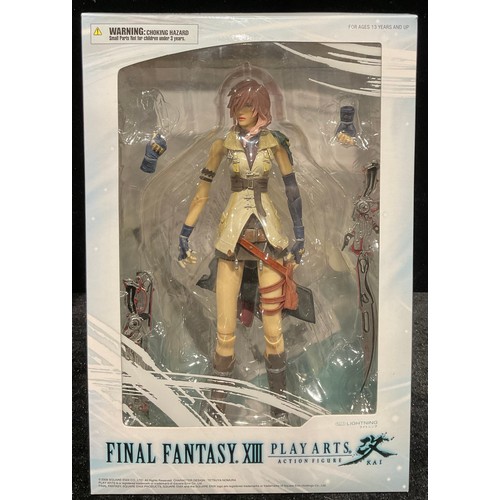 249 - Action Figures - A Final Fantasy XIII Play Arts action figure, no.1 Lightning, boxed (2009); Another... 