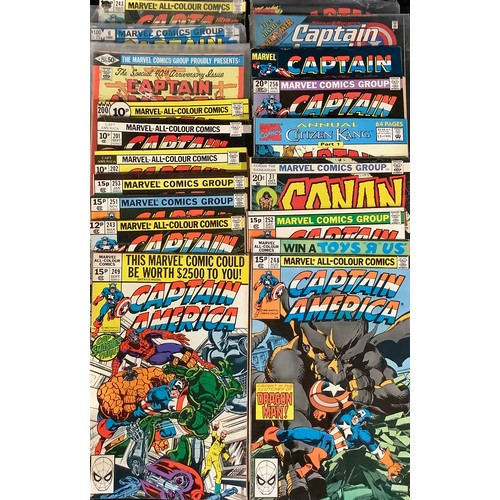 389 - Marvel Comics - A collection of Bronze to Modern age Captain America comics. Qty.