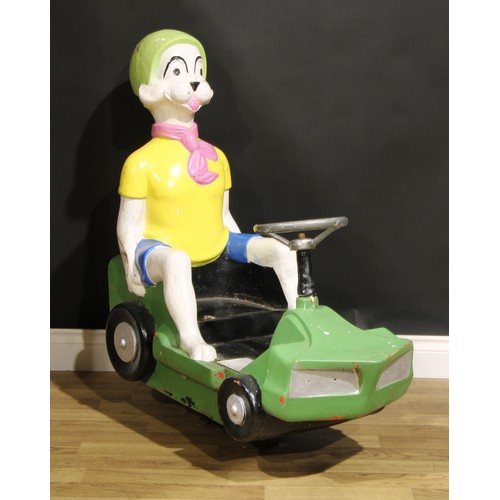 504 - Juvenalia & Childhood Memories - a 1970's novelty ride-on fairground model, in the form of a seated ... 