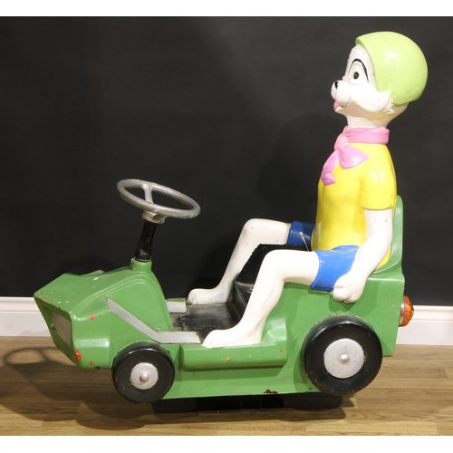 504 - Juvenalia & Childhood Memories - a 1970's novelty ride-on fairground model, in the form of a seated ... 