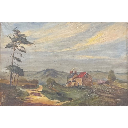 498 - English School (late 19th century)
Crofter's Cottage
oil on canvas, 50cm x 75cm