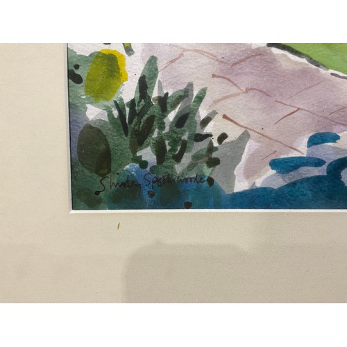 614 - Shirley Spotiswoode  (modern British)  
Summer Garden
signed, watercolour, 36cm x 52cm