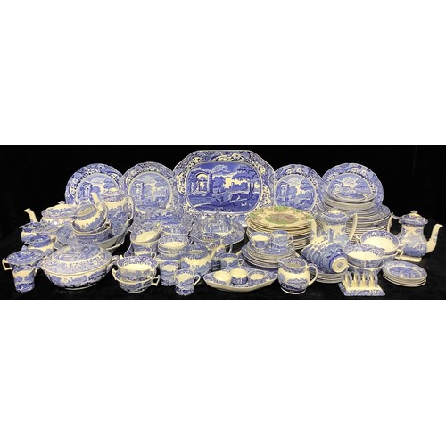 632 - A comprehensive collection of Copeland Spode's Italian pattern blue and white transfer printed dinne... 