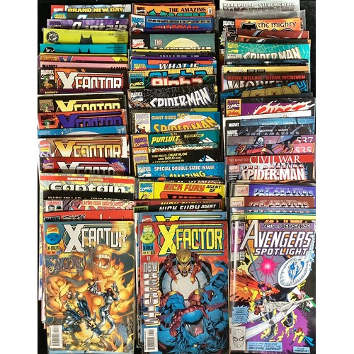 694 - Comics - A collection of Marvel, DC and Indie comics including X-Factor, Captain Britain, Batman Leg... 