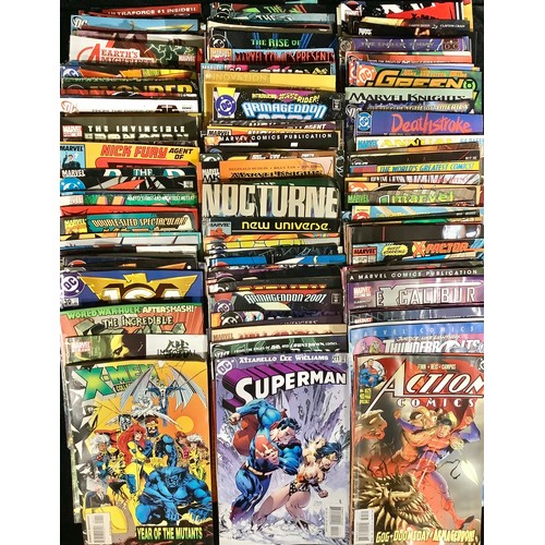 710 - Comics - A collection of Modern age Marvel and DC Comics including: Wonder Woman, X-Men, Superman, T... 