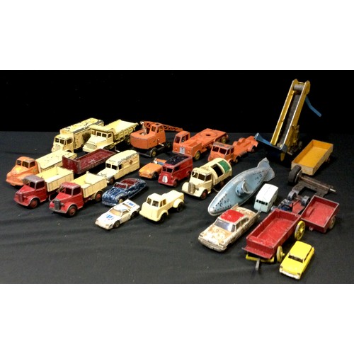 473 - Diecast Vehicles - mostly Dinky Toys inc Euclid Dump Truck, 965, Leyland Comet, Elevator Loader, 20 ... 