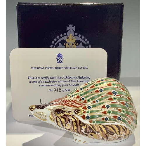 69 - A Royal Crown Derby paperweight, Ashbourne Hedgehog, exclusively produced for John Sinclair of Sheff... 