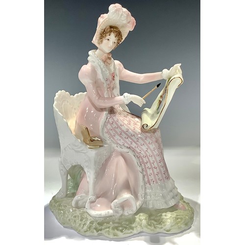 136 - A Royal Worcester figure, for Compton & Woodhouse, Emma, Jane Austen Heroines limited edition 643/4,... 