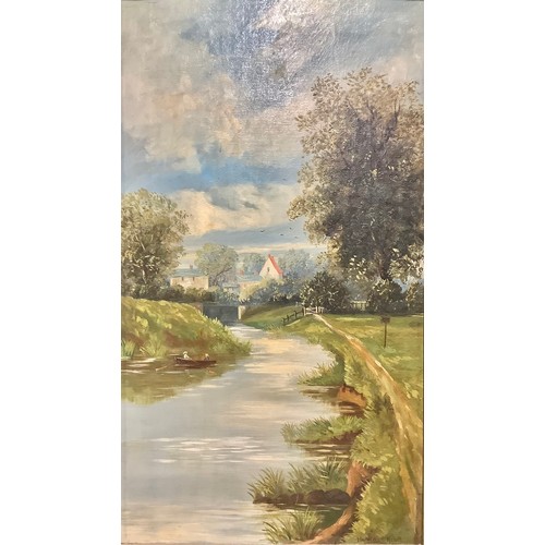 270A - Harold F. Read (early 20th century)
A pair, Colwick Weir, Notts, signed, oil on canvas, 60cm x 34cm;... 