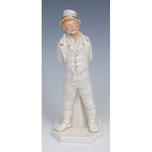 73 - A Royal Worcester figure, after James Hadley, Irishman, from the Countries of the World series, pick... 