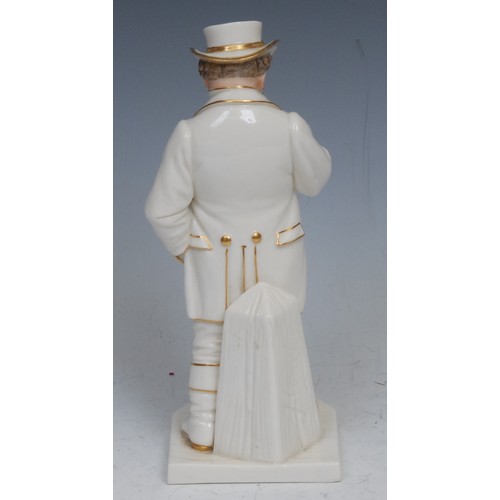 75 - A Royal Worcester figure, after James Hadley, John Bull, from the Countries of the World series, pic... 