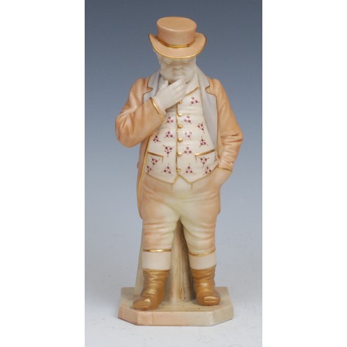 74 - A Royal Worcester figure, after James Hadley, John Bull, from the Countries of the World Series, pai... 