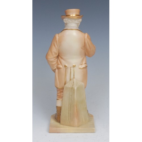 74 - A Royal Worcester figure, after James Hadley, John Bull, from the Countries of the World Series, pai... 