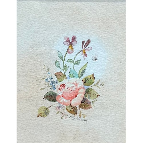 137 - Michael Crawley, a set of three, studies for porcelain, 11cm x 9cm