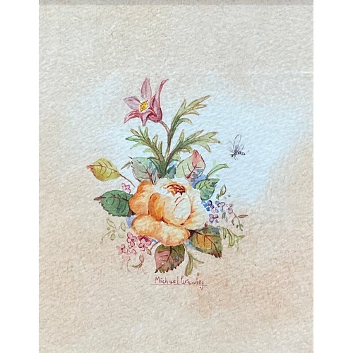 137 - Michael Crawley, a set of three, studies for porcelain, 11cm x 9cm