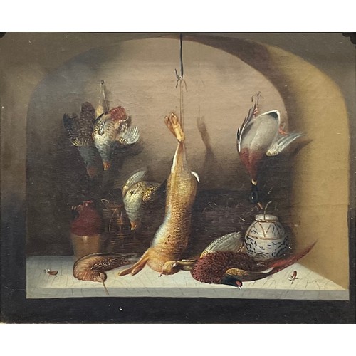 380 - Continental School (late 19th century)
Still Life of Game Birds and Rabbit
oil on canvas, 23cm x 29c... 