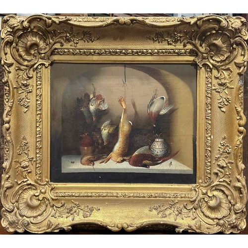 380 - Continental School (late 19th century)
Still Life of Game Birds and Rabbit
oil on canvas, 23cm x 29c... 