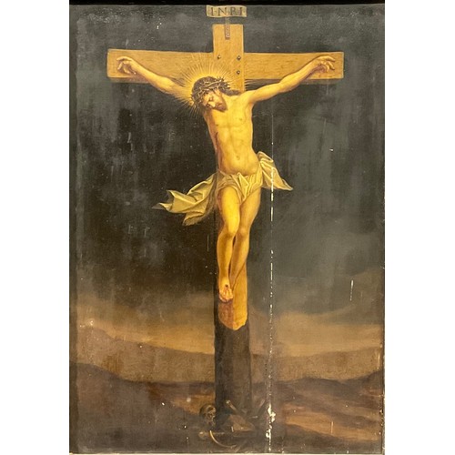 379 - Continental School (19th century)
The Crucifixion
oil on panel, 47cm x 33cm