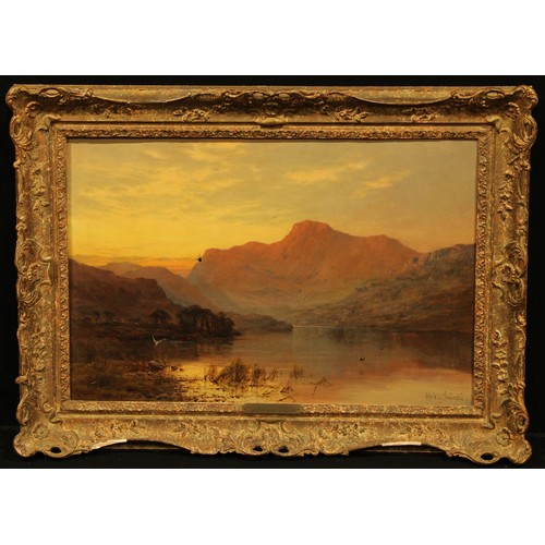 368 - Alfred de Breanski (fl. 1869 - 1893)
Crummock Water Evening,
signed, titled to verso, label and EVEN... 