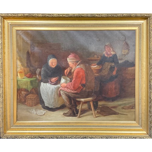 341 - English School (19th century)
Patient Work,
oil on canvas, 60cm x 78cm