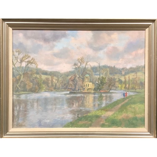 376 - C H Bagnoli (20th century)
The Island, Henley on Thames  
signed, oil on canvas, 44.5cm x 59.5cm