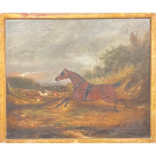 343 - English School (19th century)
Runaway Horse
oil on canvas, 50cm x 60cm