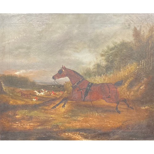 343 - English School (19th century)
Runaway Horse
oil on canvas, 50cm x 60cm