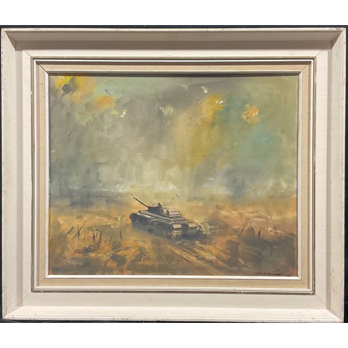 387 - David Shepherd (1931-2017)
Desert Rats,
signed, oil on board, 41cm x 50.5cm