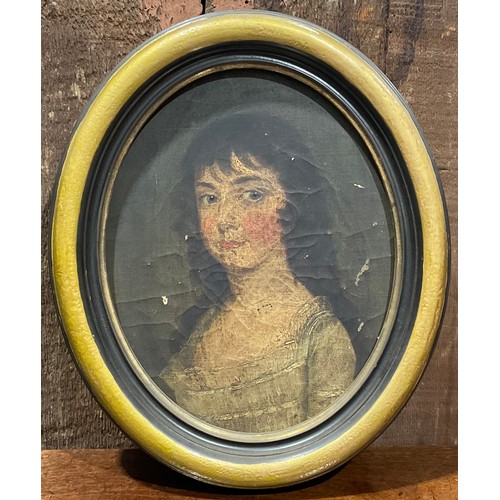 335 - English School (18th century)
Portrait of Miss Lucy Chamberlin
oil on canvas, inscribed to verso, wi... 