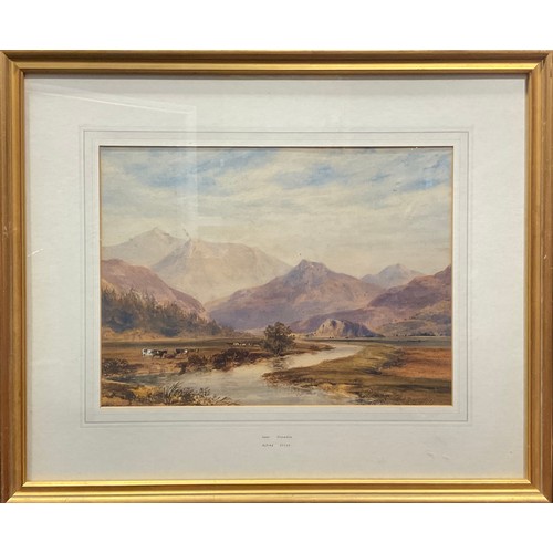 349 - Alfred Clint (1807-1883)
Near Snowdon
signed, watercolour, 30cm x 41cm