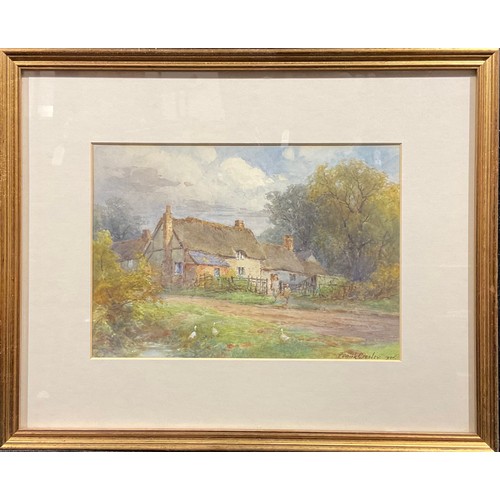 Frank Gresley (1855 - 1936) Cottage Garden signed, dated 1905 ...