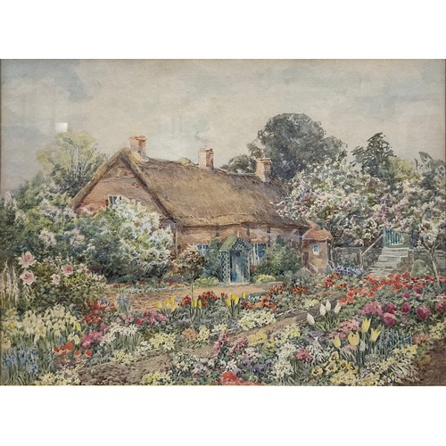 360 - Cuthbert Gresley (1876 - 1963)
Summer in the Cottage Garden
signed, watercolour, 29cm x 39cm