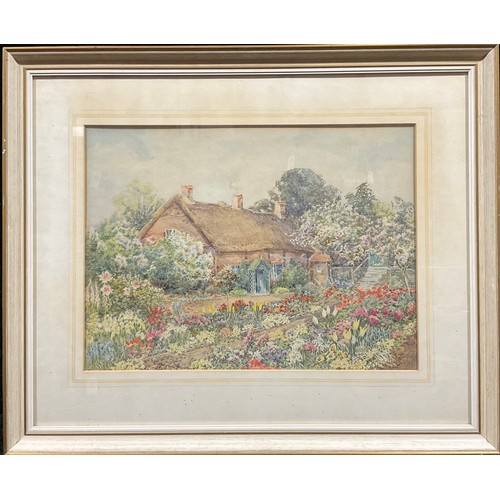 360 - Cuthbert Gresley (1876 - 1963)
Summer in the Cottage Garden
signed, watercolour, 29cm x 39cm