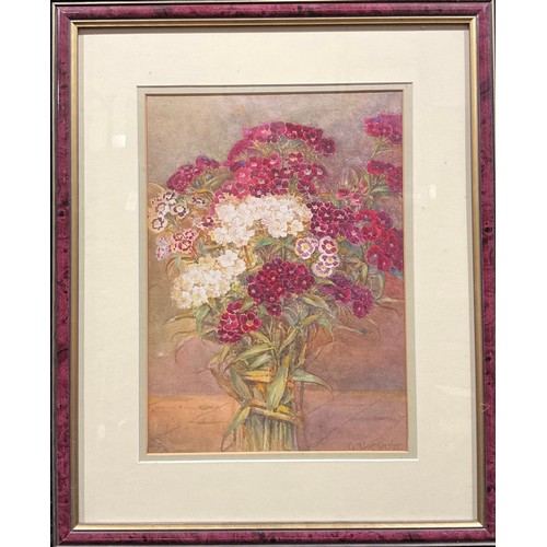 359 - Cuthbert Gresley (1876 - 1963)
Still Life of Carnations
signed, watercolour, 36cm x 26cm