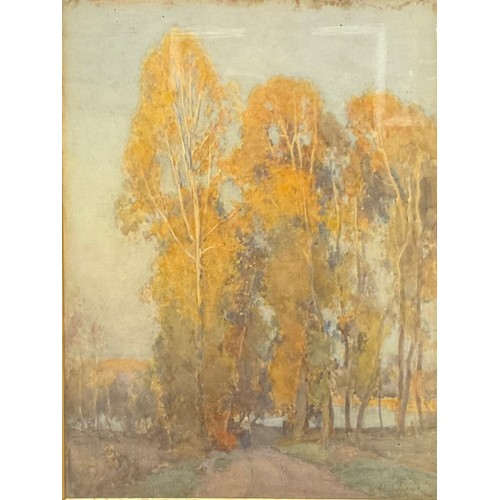 361 - de Breanski (19th century)
Autumn Trees,
signed, watercolour, 60cm x 45.5cm