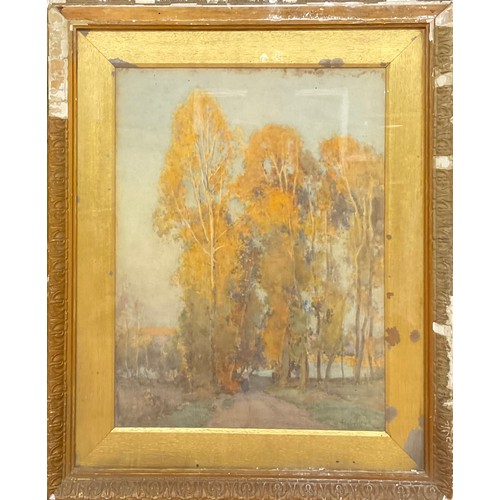 361 - de Breanski (19th century)
Autumn Trees,
signed, watercolour, 60cm x 45.5cm