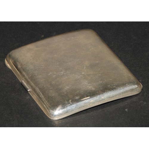 885 - Secret Erotica - an early 20th century silver and enamel erotic cigarette case, the exterior quite p... 