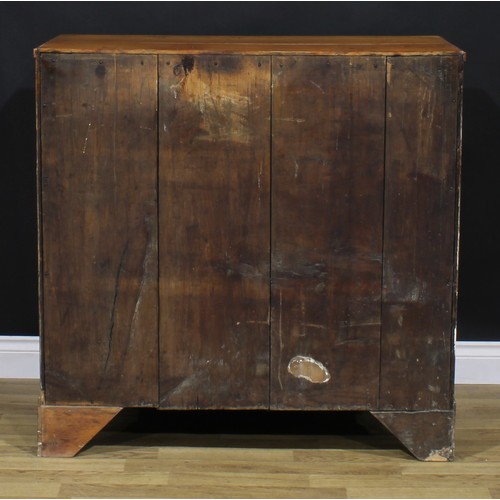 2149 - A George III pine chest, of two short and three long graduated drawers, 100cm high, 102cm wide, 49cm... 