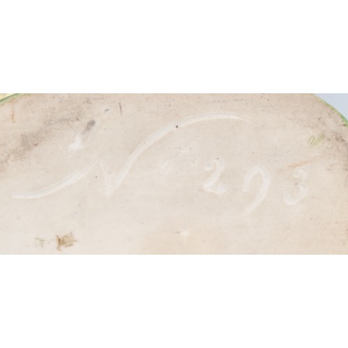 119 - A Derby porcelain Tythe Pig group, with a farmer, his wife and a clergyman with basket of eggs, pigl... 