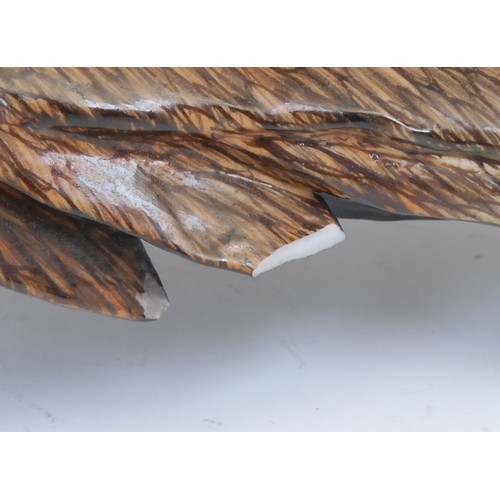 168 - A pair of German Pottschappel Dresden large model pheasants, decorated in bright enamels, the talles... 