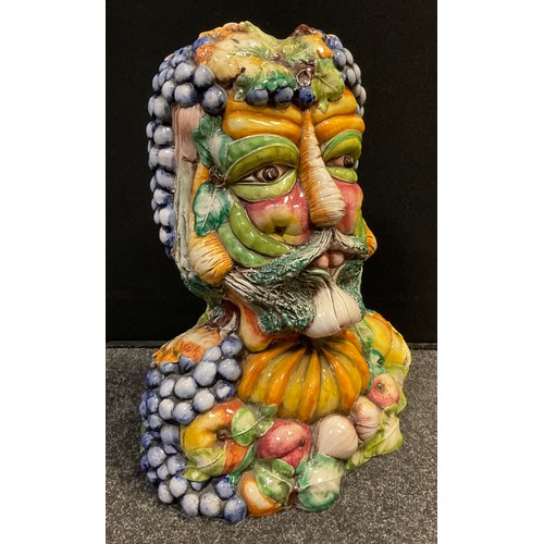 87 - After Giuseppe Arcimboldo Intrada Italian bust of 'Vertumus',47cm high