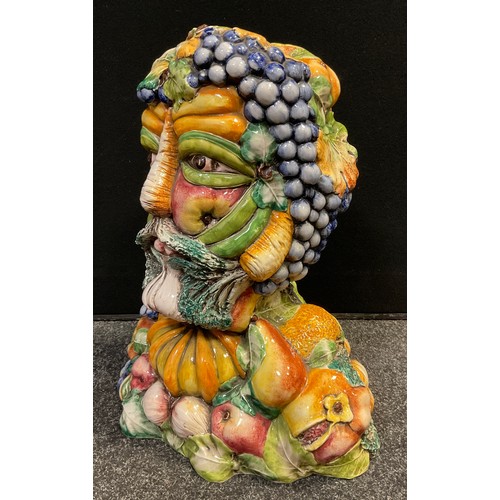 87 - After Giuseppe Arcimboldo Intrada Italian bust of 'Vertumus',47cm high