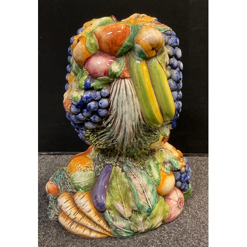 87 - After Giuseppe Arcimboldo Intrada Italian bust of 'Vertumus',47cm high